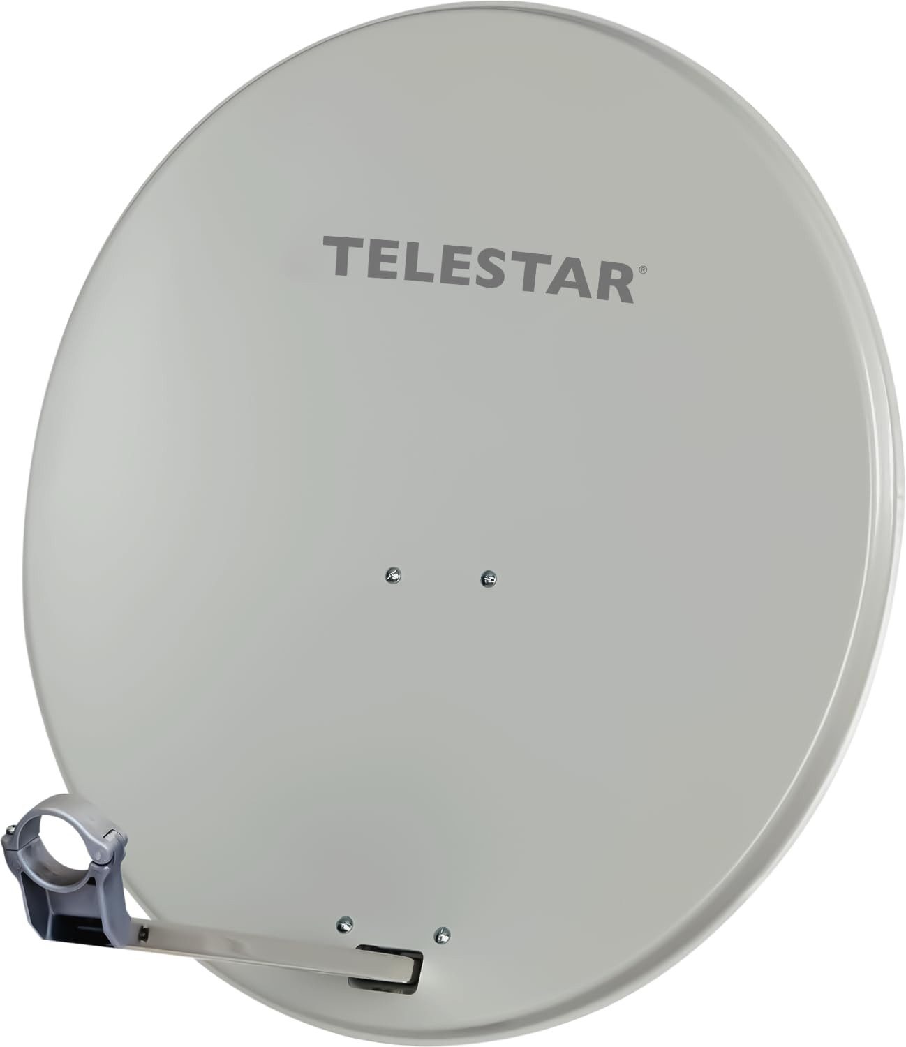 TELESTAR Digirapid 80 A lichtgrau SAT-Antenne (Mit 80 cm Durchmesser, Aluminium-Spiegel, leichtes Design)