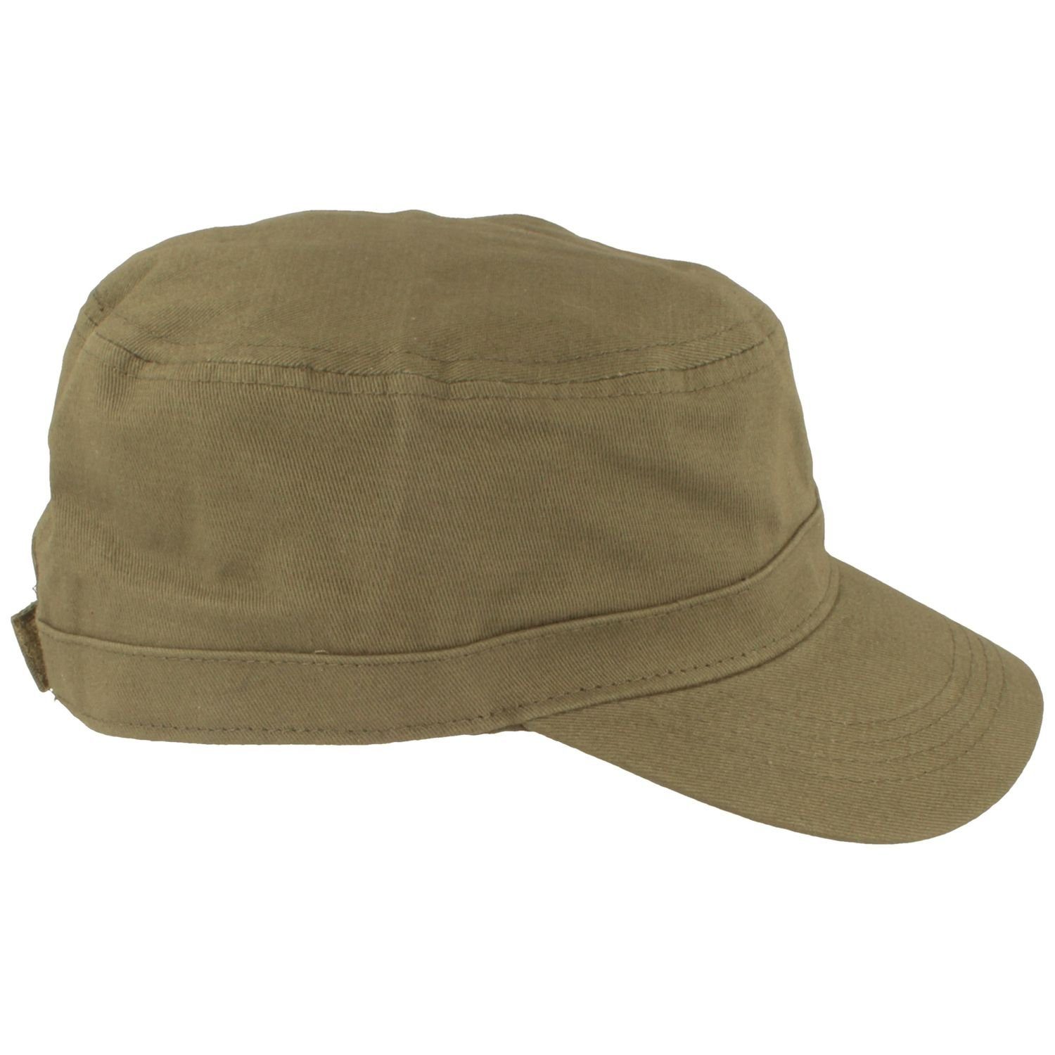 aus 707-Oliv Army Breiter Army-Cap Baumwolle Cap