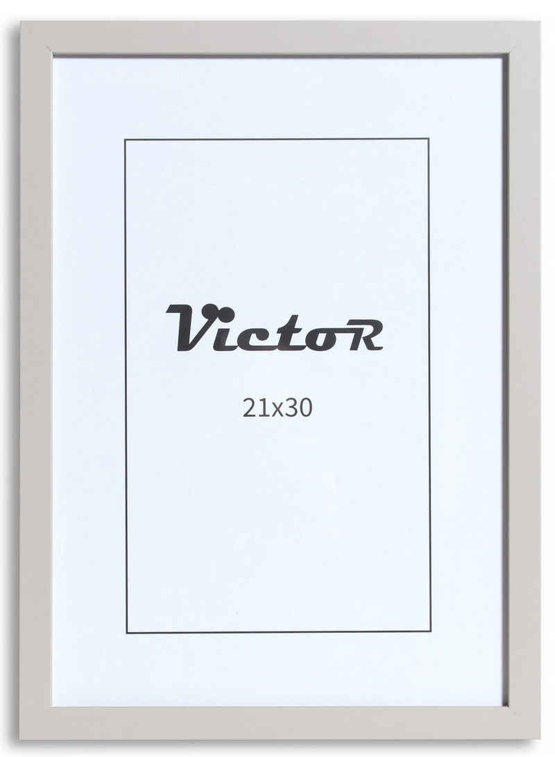 Victor (Zenith) Bilderrahmen Bilderrahmen \"Klee\" - Farbe: Grau - Größe: 21 x 30 cm, Bilderrahmen Grau 21x30 cm (A4), Bilderrahmen Modern