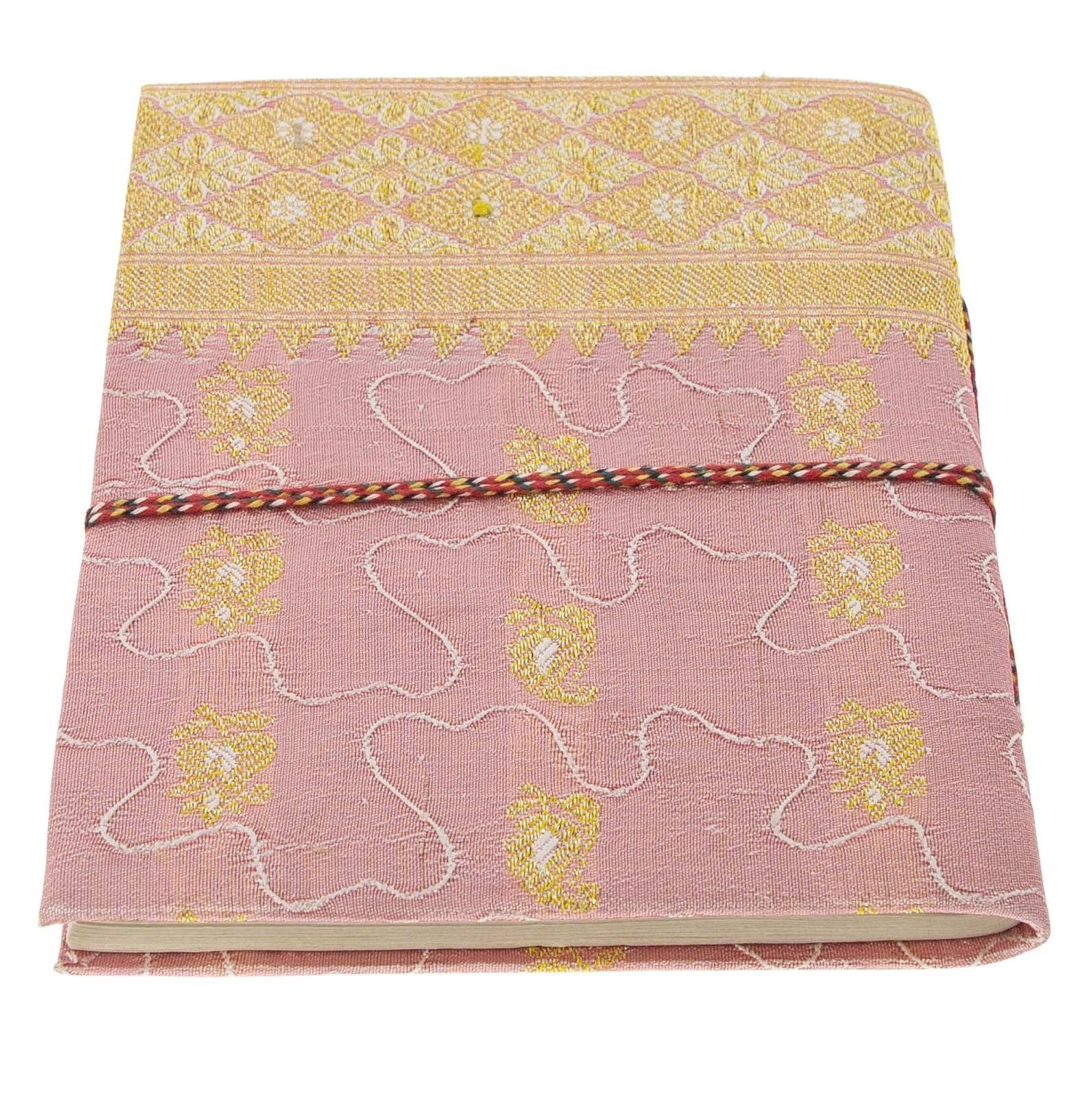 UND KUNST MAGIE Tagebuch Tagebuch 10x15cm Baumwollpapier-Notizbuch Poesie Sari handgefertigt