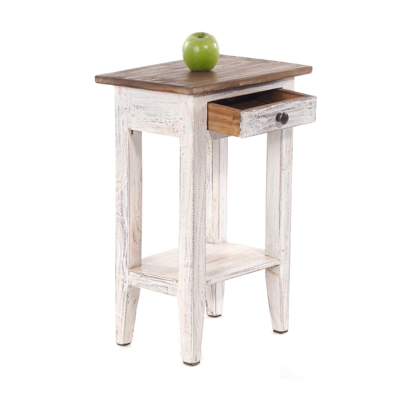 DESIGN DELIGHTS Beistelltisch Telefontisch PLANTA, 52x34cm(HxB) Nachtschrank aus Holz mit Schublade