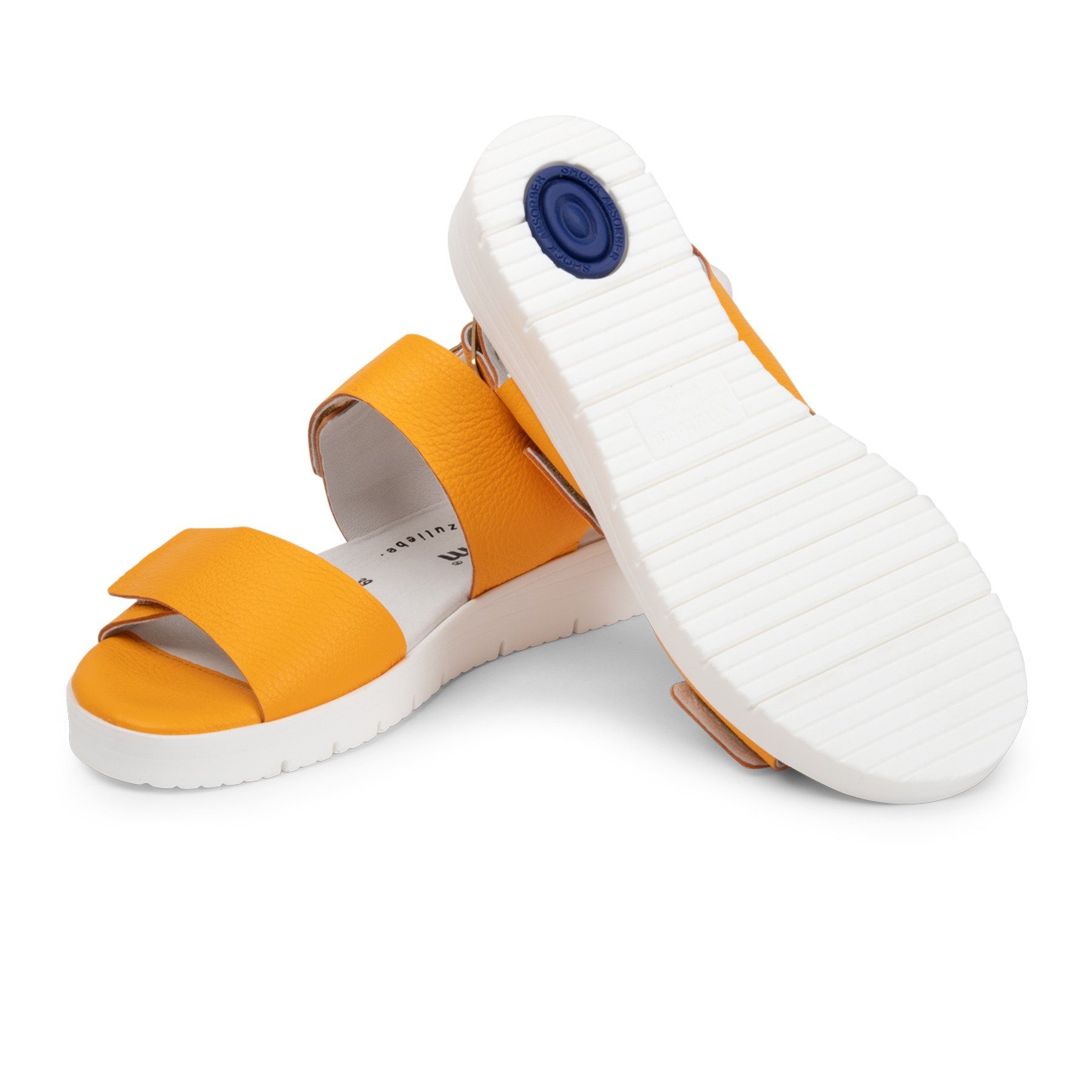 Sandale Damenschuhe orange vitaform Hirschleder Sandale
