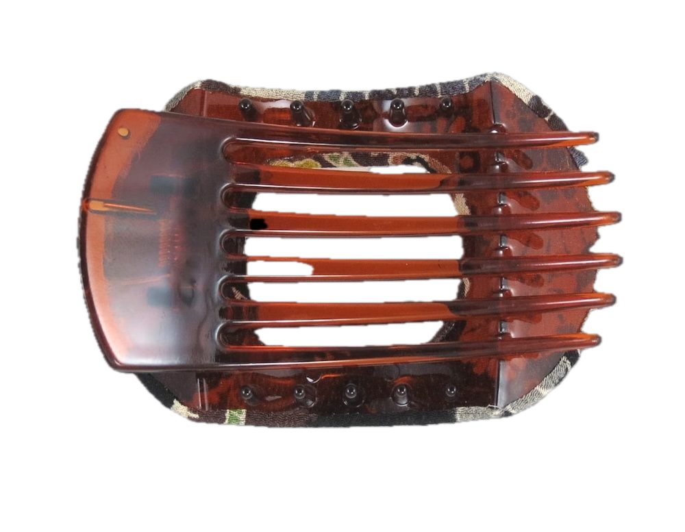 LK Trend & Style Haarklammer Spange, Breiter Clip, großartiges langlebiges Accessoires, Kimono steht für Qualität, Hochwertige Spangen, Kunststoff Clip mit Stoff überzogen