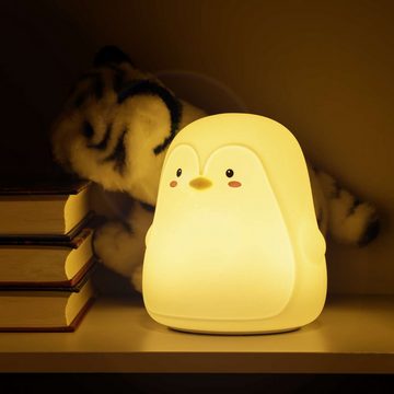 Intirilife Nachtlicht, LED, Farbwechsler, Nachtlampe für Kinder mit 7 Farben Nachtleuchte Aufladbar mit Kabel