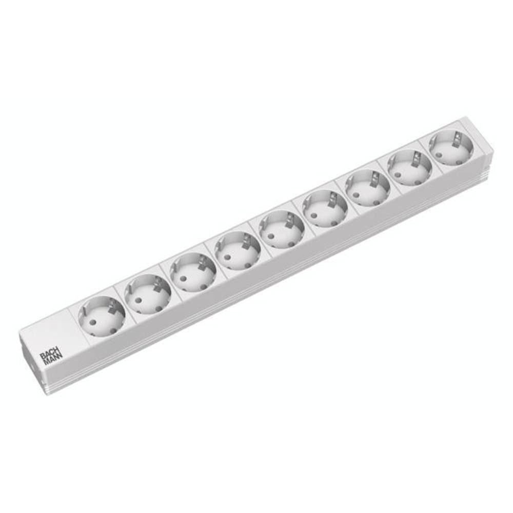 Bachmann Netzwerkschrank Steckdosenleiste (Rack-montierbar) - 9 Ausgangsstecker 333.401