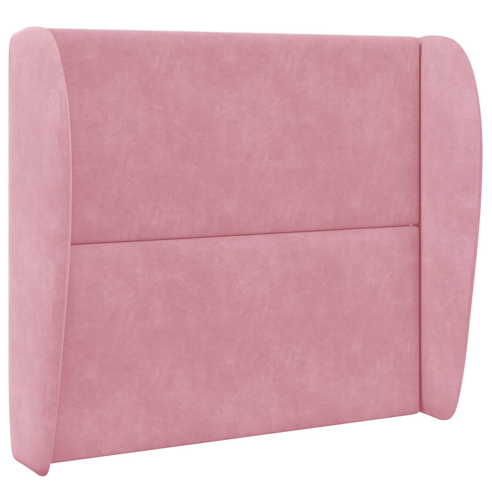vidaXL Betthimmel Kopfteil Ohr Rosa 80 x 23 x 6 cm Samt (1-tlg)