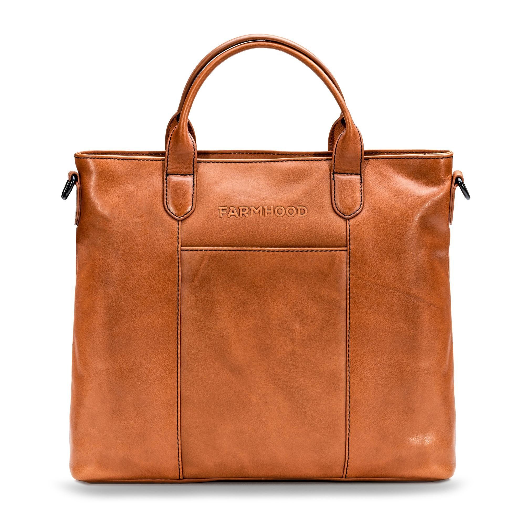 Farmhood Henkeltasche Memphis, Leder cognac | Henkeltaschen