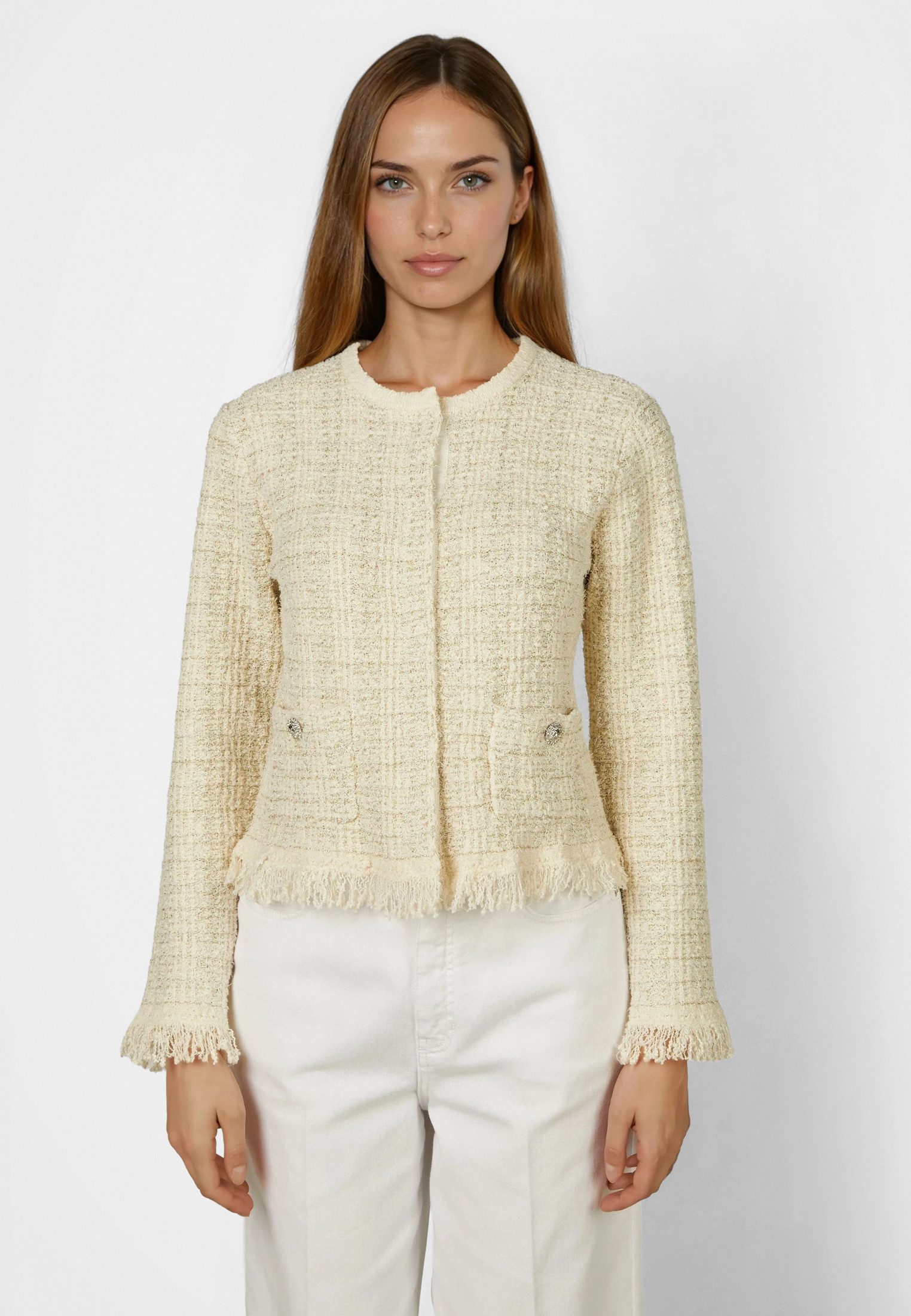 MARC AUREL Strickjacke aus Bouclé günstig online kaufen