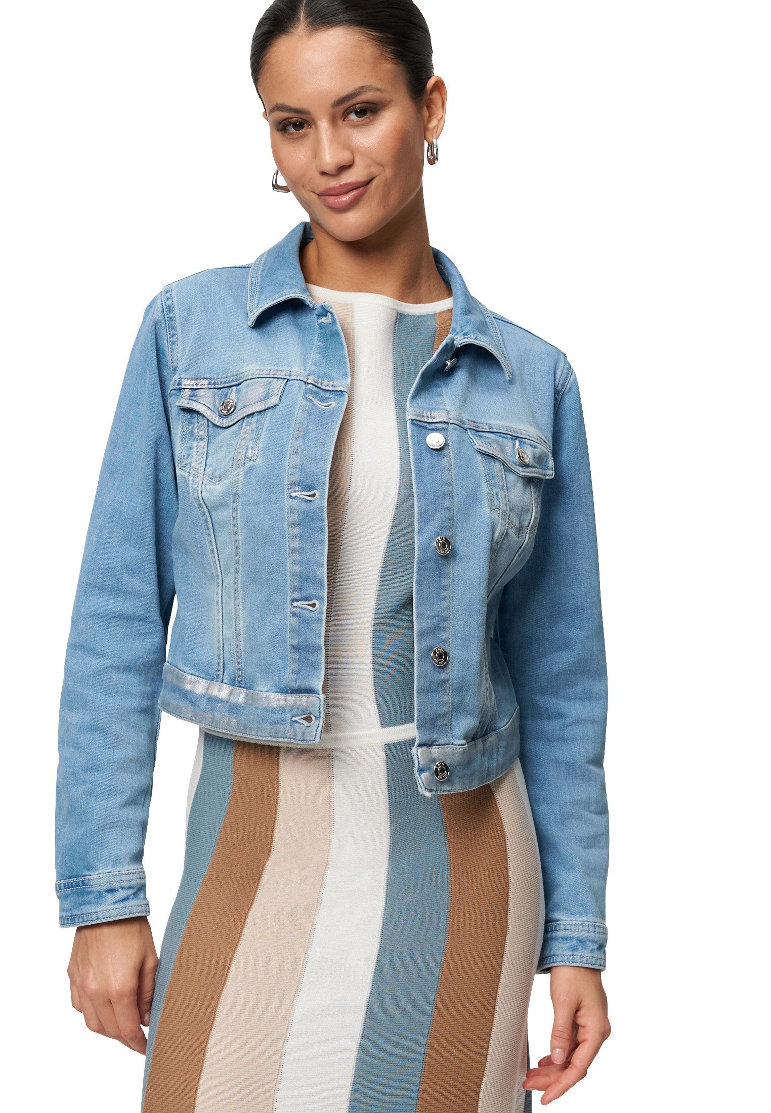 Zero Jackenblazer zero Jeansjacke blau mit günstig online kaufen