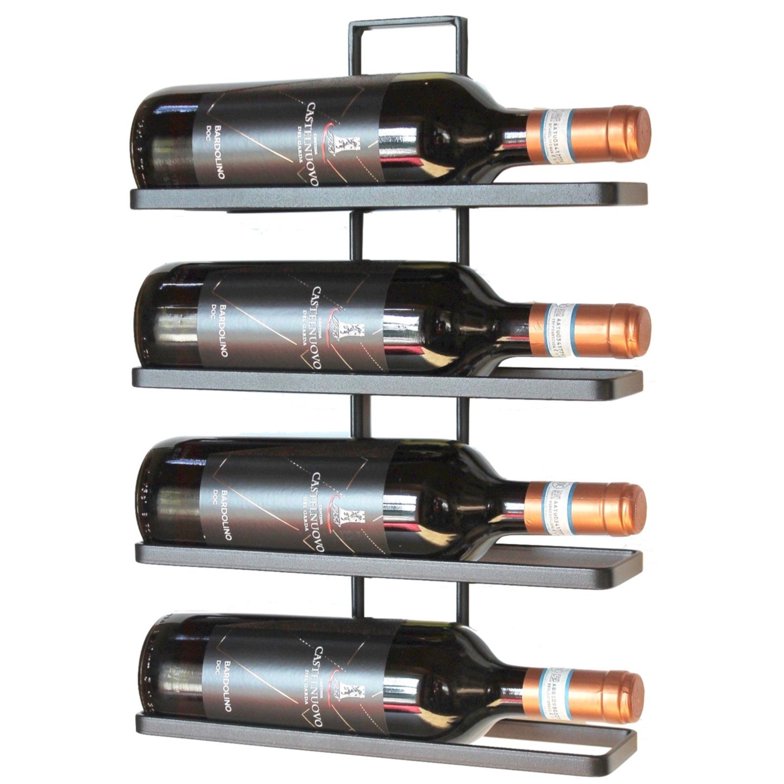 DanDiBo Weinregal 1x Metall Schwarz Wand günstig online kaufen