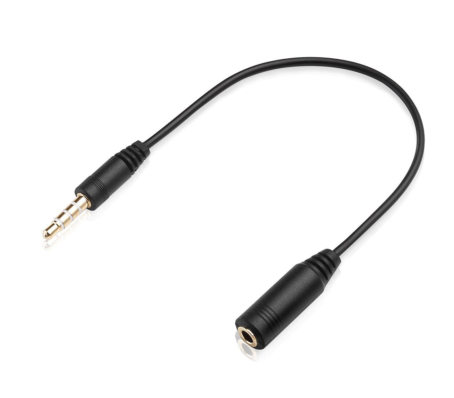 adaptare 3,5mm Klinkenkabel (4-polig) für Headset (tauscht Pins 3+4) Audio-Adapter