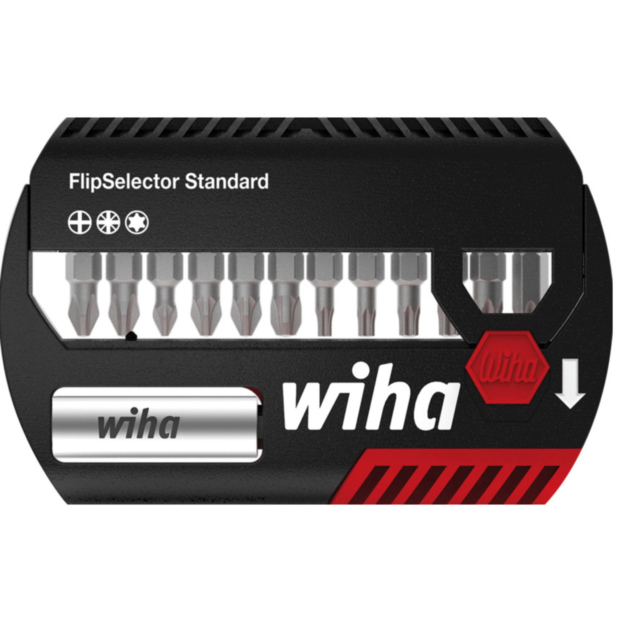 Bohrer- und Bitset Wiha Bit-Satz FlipSelector Standard, PH / PZ / TX
