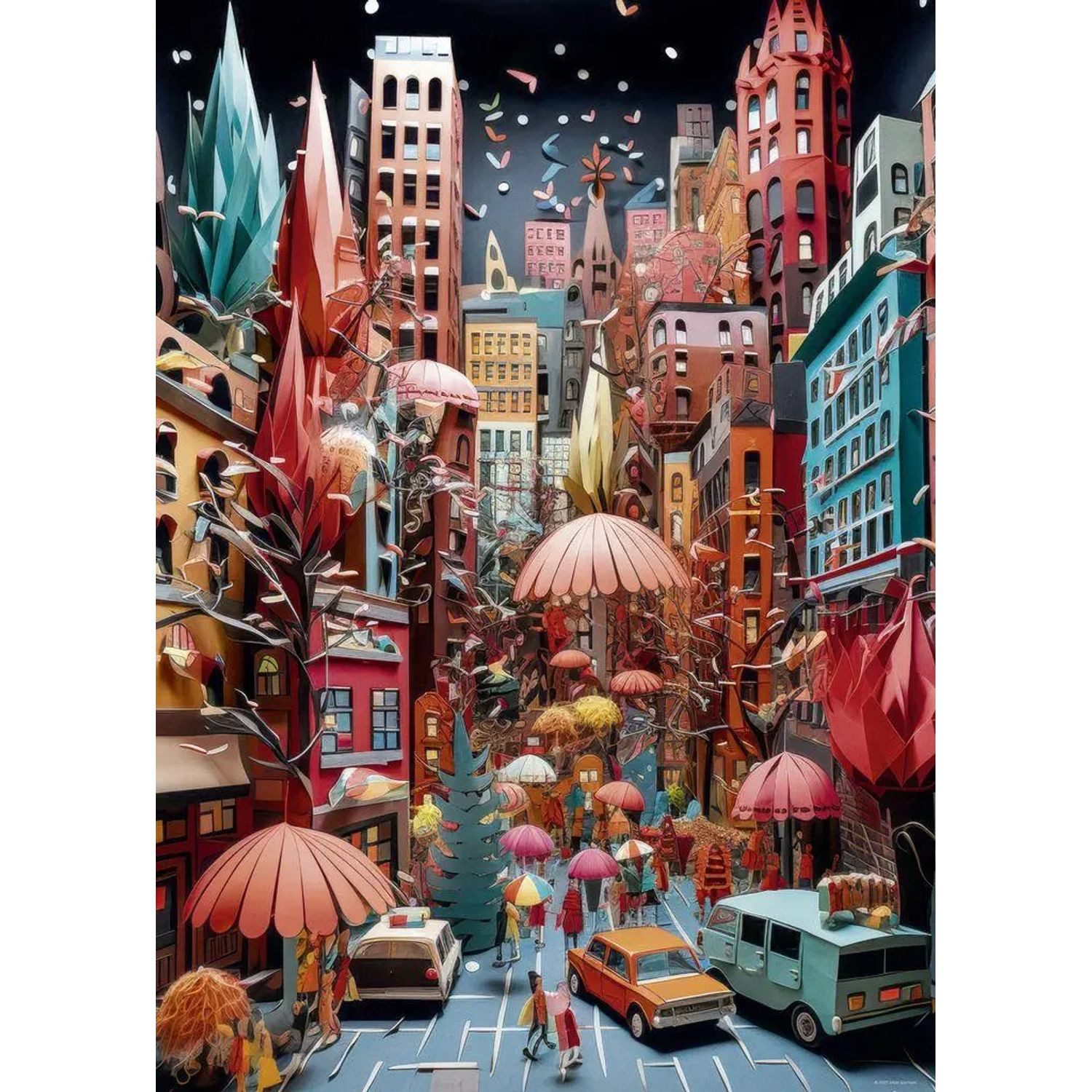 HEYE Puzzle STREET CANYON, HEYE Puzzle von Rie Tokimatsu, 1000 Puzzleteile