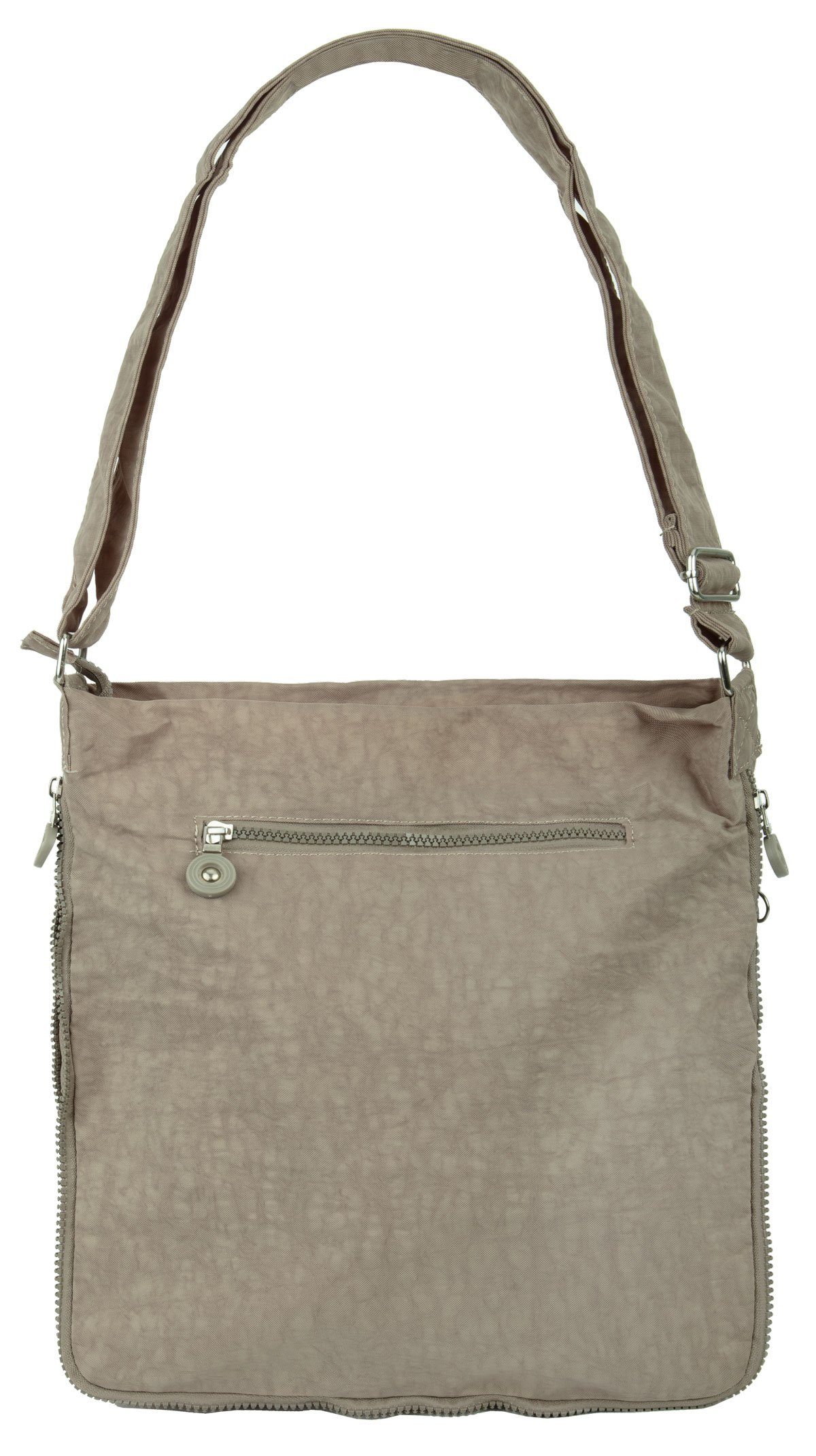 compagno Henkeltasche, Sportive Umhänge-Tasche mit viel Stauraum Reise Kuriertasche