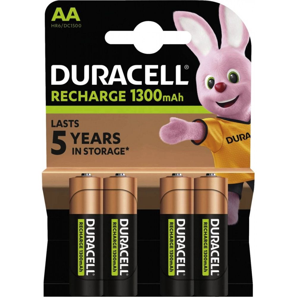 Duracell HR6 1300mAh Akkus 4er Pack für Mignon-Geräte. Akku