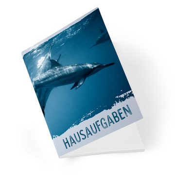 itenga Notizheft itenga Hausaufgabenheft Delfin (Motiv 26) DIN A5, 96 Seiten