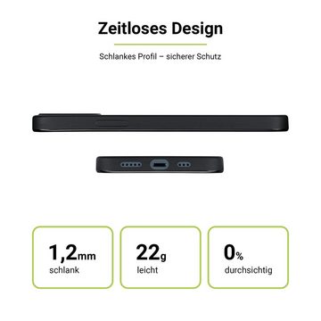 Artwizz Smartphone-Hülle Artwizz TPU Case - Ultra dünne, elastische Schutzhülle mit matter Rückseite für iPhone 11 Pro Max, Schwarz