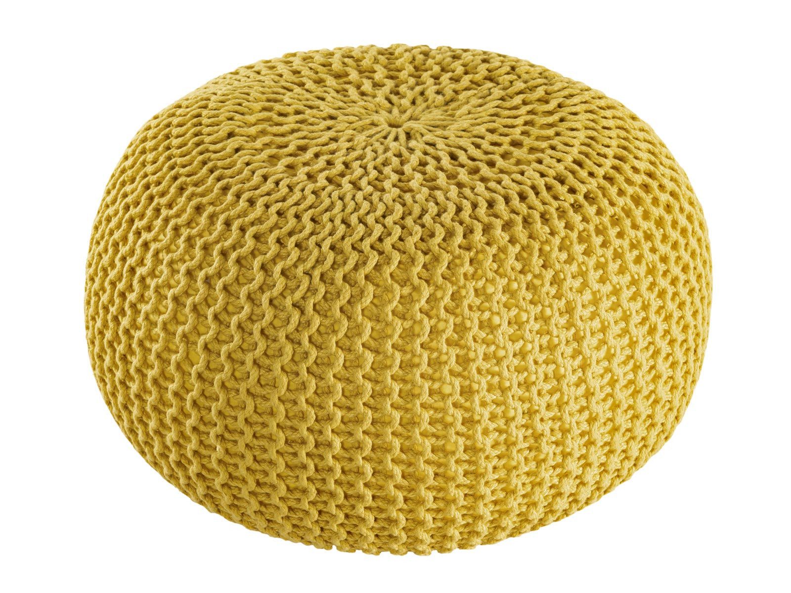 Amagohome Sitzhocker PREMIUM XXL Sitzhocker Pouf ø 55cm Strickpouf Indoor u. Outdoor - pf