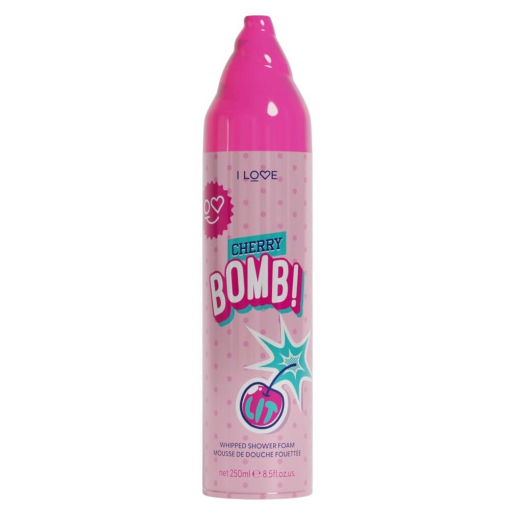 I Love... Körperpflegemittel, Cherry Bomb, veganes Duschmousse, 250 ml