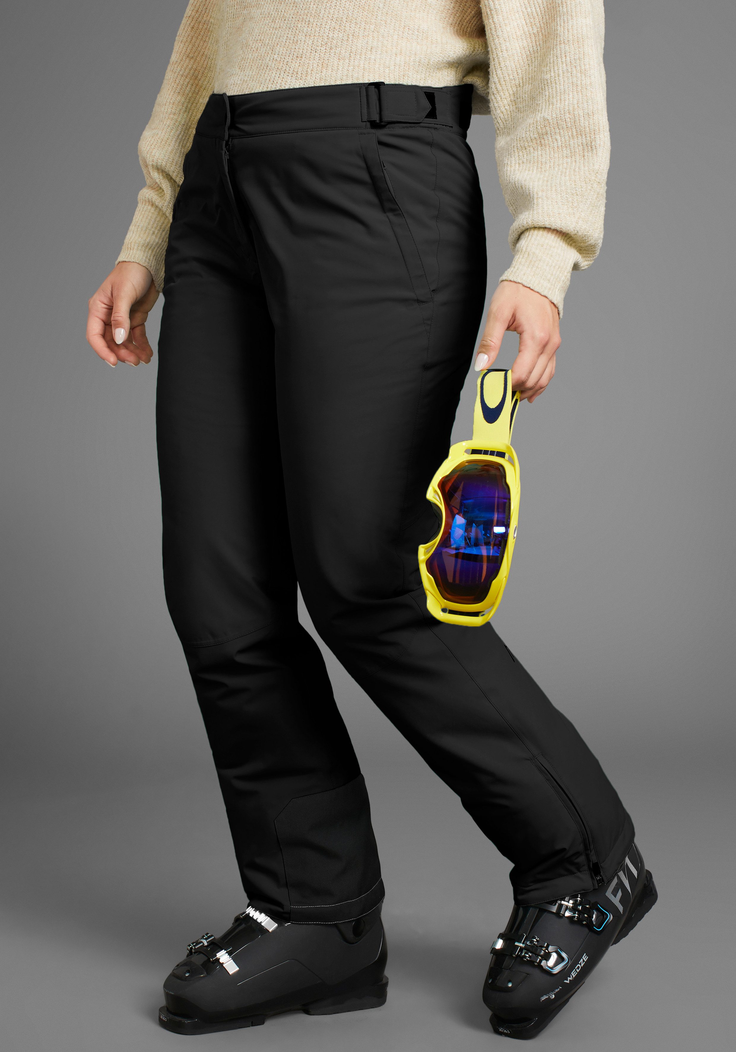 Maier Sports Skihose Wasserdicht & verstellbarer Taillenbund & große Größen