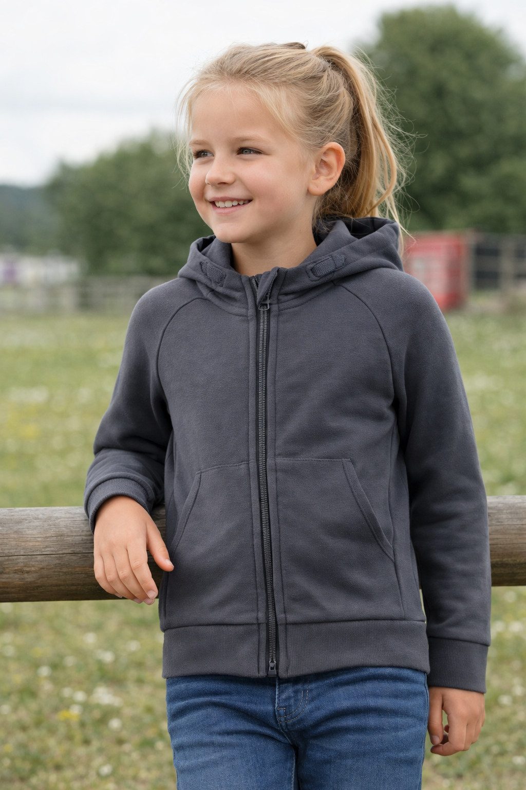 Engelbert Strauss Kapuzensweatshirt e.s. Hoody-Sweatjacke cotton stretch, Kinder