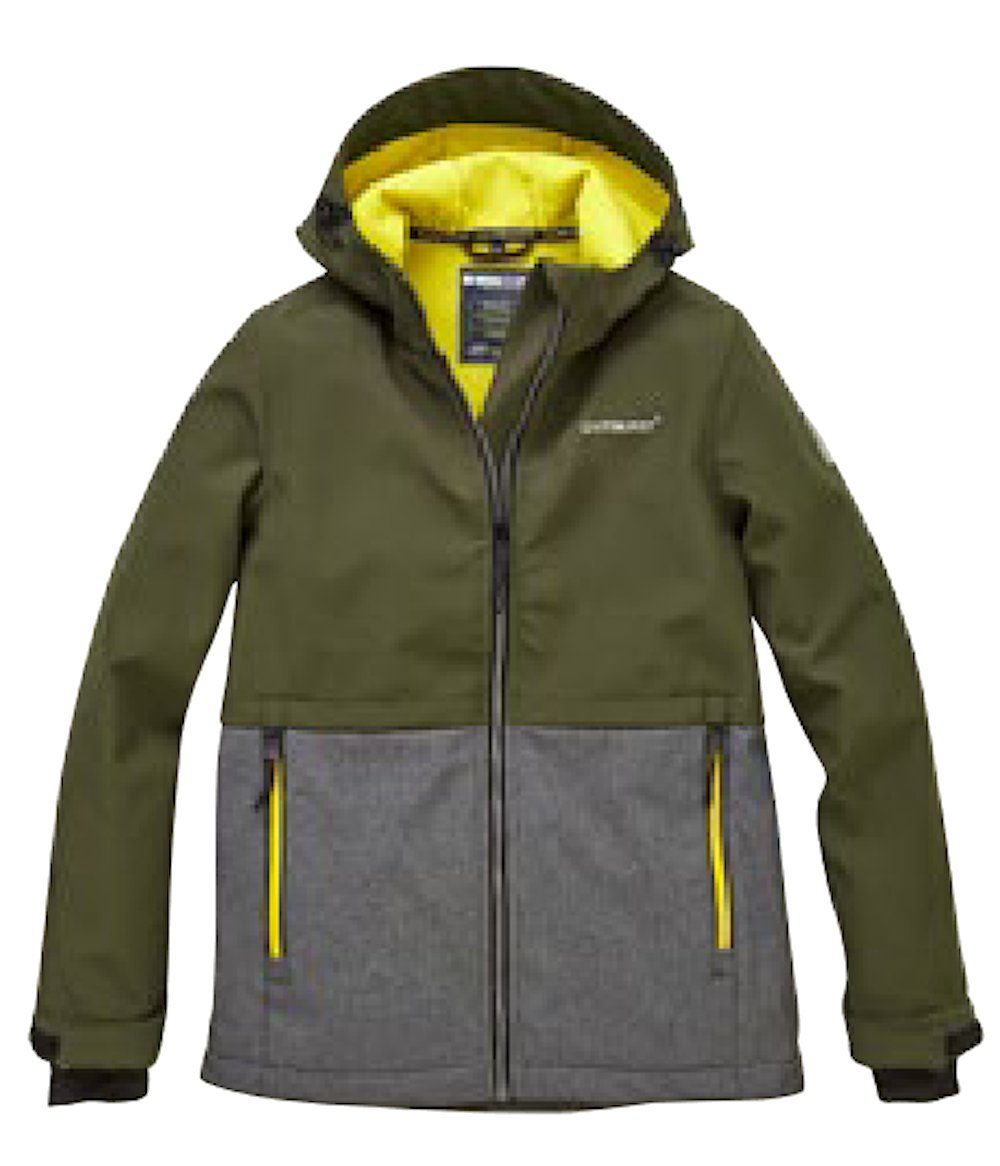 Outburst Softshelljacke Outburst Jungen Softshelljacke Jacke Fleecefutter oliv grau melange (kein Set)