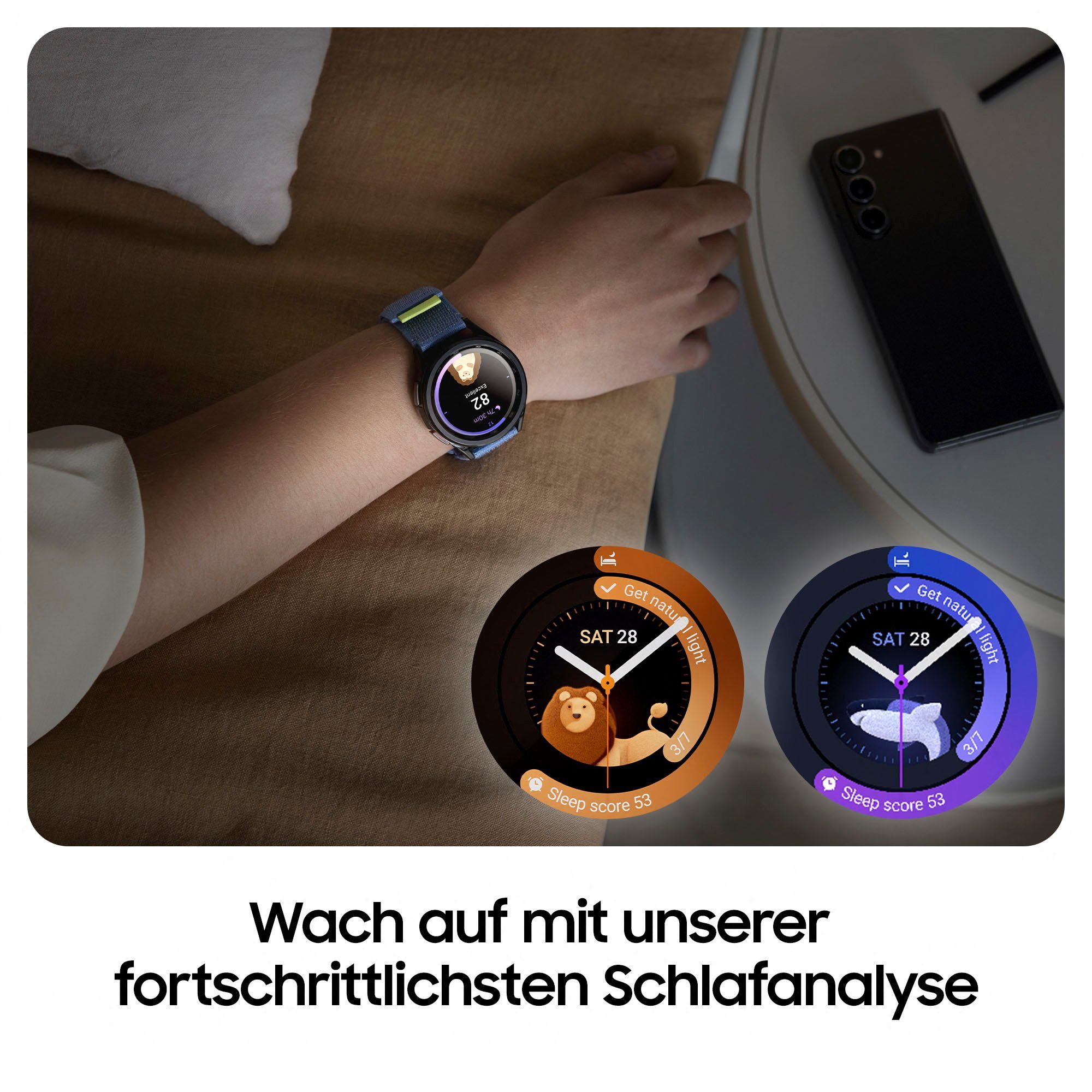 Samsung Galaxy OS silber (3,33 Watch silber Samsung) Classic Smartwatch Wear cm/1,3 | Zoll, 43mm LTE 6 by