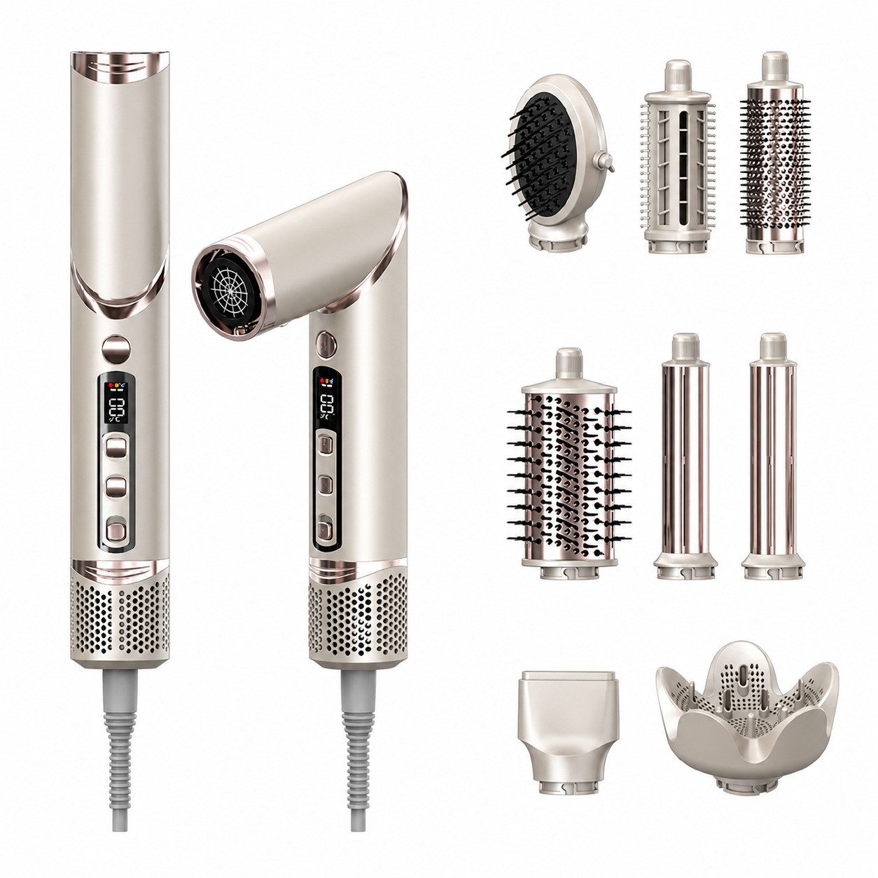 COOL-i ® Multihaarstyler Multihaarstyler AirStyler 8-in-1 – 1400 W, Föhn & Hairstyler in einem