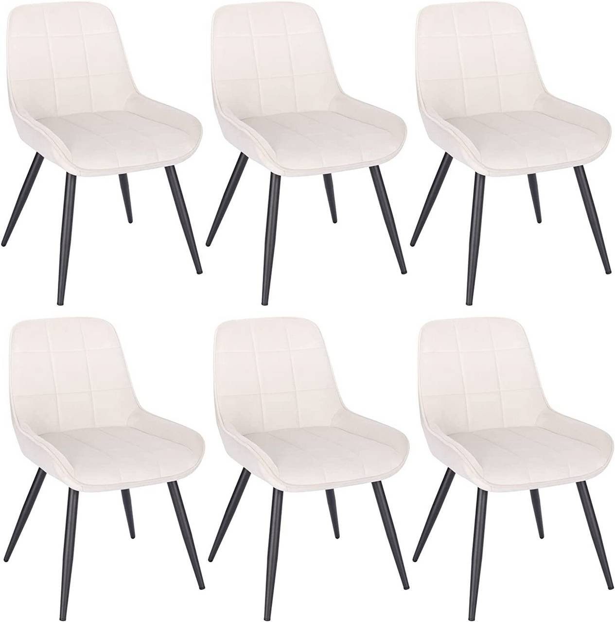 Woltu Esszimmerstuhl (6 St), Polsterstuhl Akzentstuhl mit Rückenlehne günstig online kaufen