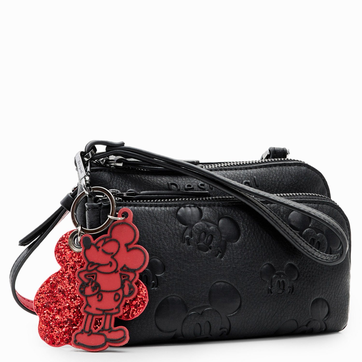 Desigual Umhängetasche Desigual Handytaschen-Portemonnaie All Mickey Linda schwarz (1, 1-tlg., 1)