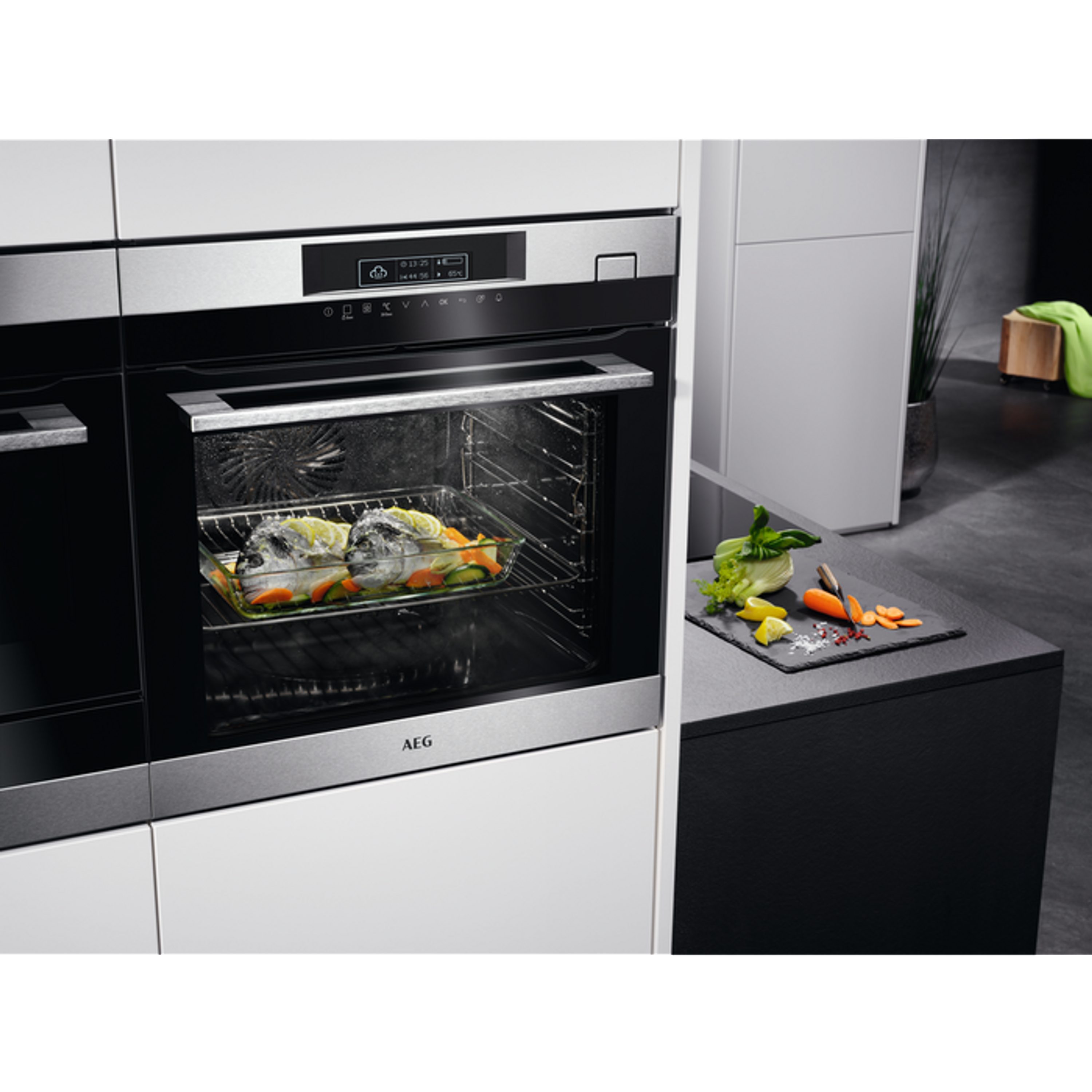 AEG Dampfbackofen »BSK774220M«, mit Auszug nachrüstbar mit ...