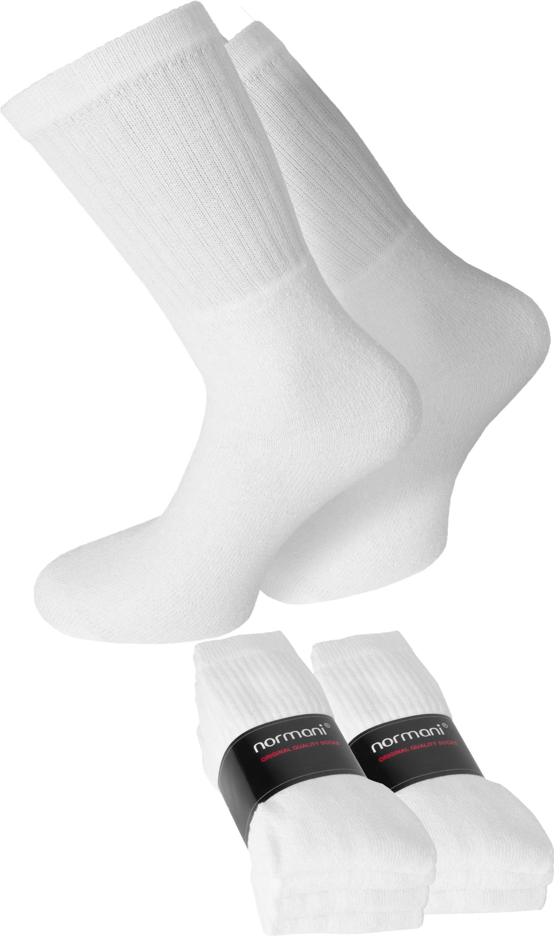 normani Sportsocken 20 Paar Tennis-Socken (20er-Set, 20 Paar) mit Vollfrotteeverstärkung Weiß