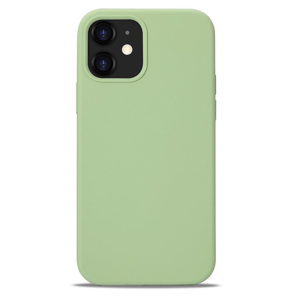FITSU Handyhülle Silikon Case für iPhone 12 Hülle 6,1 Zoll, Schlanke Handyschale Soft Case Schutzhülle mit Kameraschutz Slim Cover