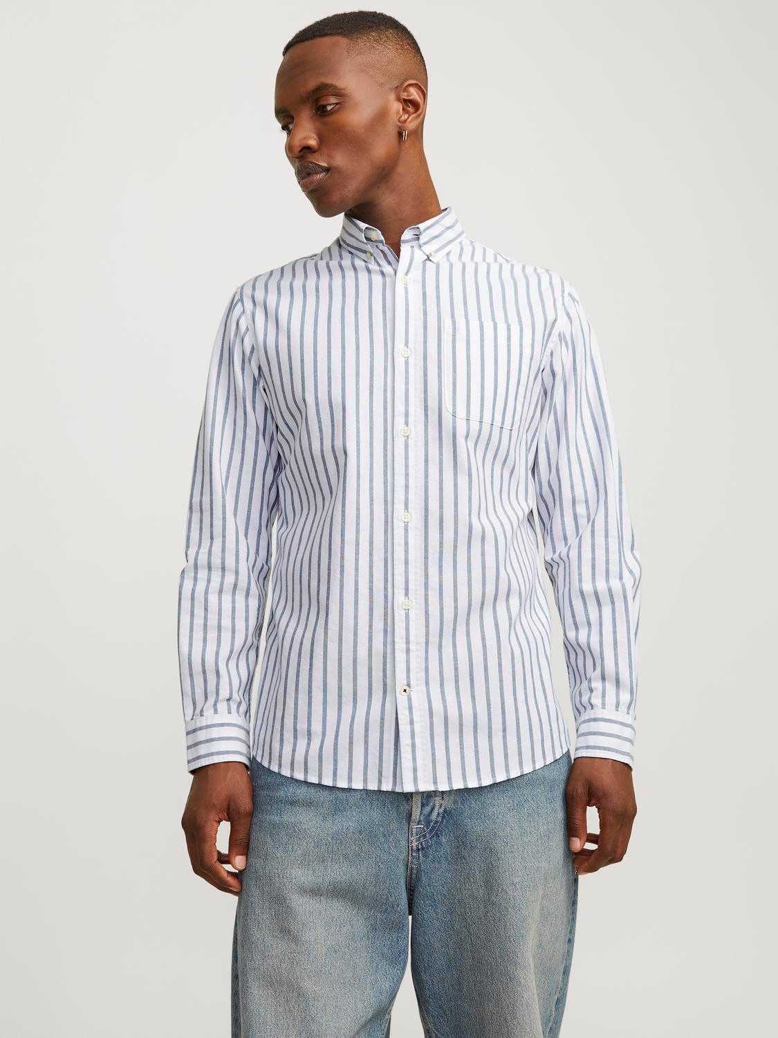 Langarmhemd JJEOXFORD SHIRT LS NOOS