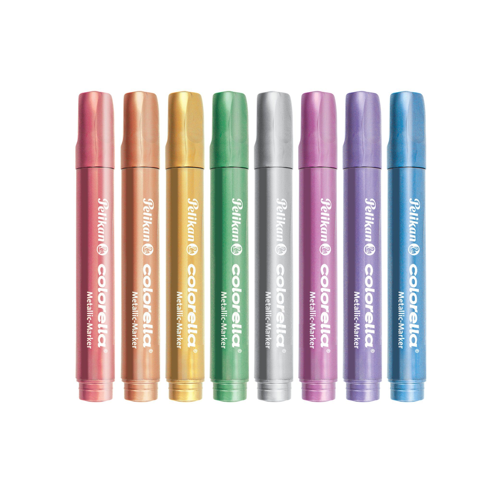 Thumbnail - Pelikan Faserstift Fasermaler Colorella Metallic 8 Farben