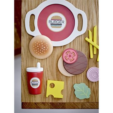 Bloomingville Spiellebensmittel Jools Spielset Lebensmittel, (13-tlg), Holz Burger Pommes für Kinder ab 2 Jahren