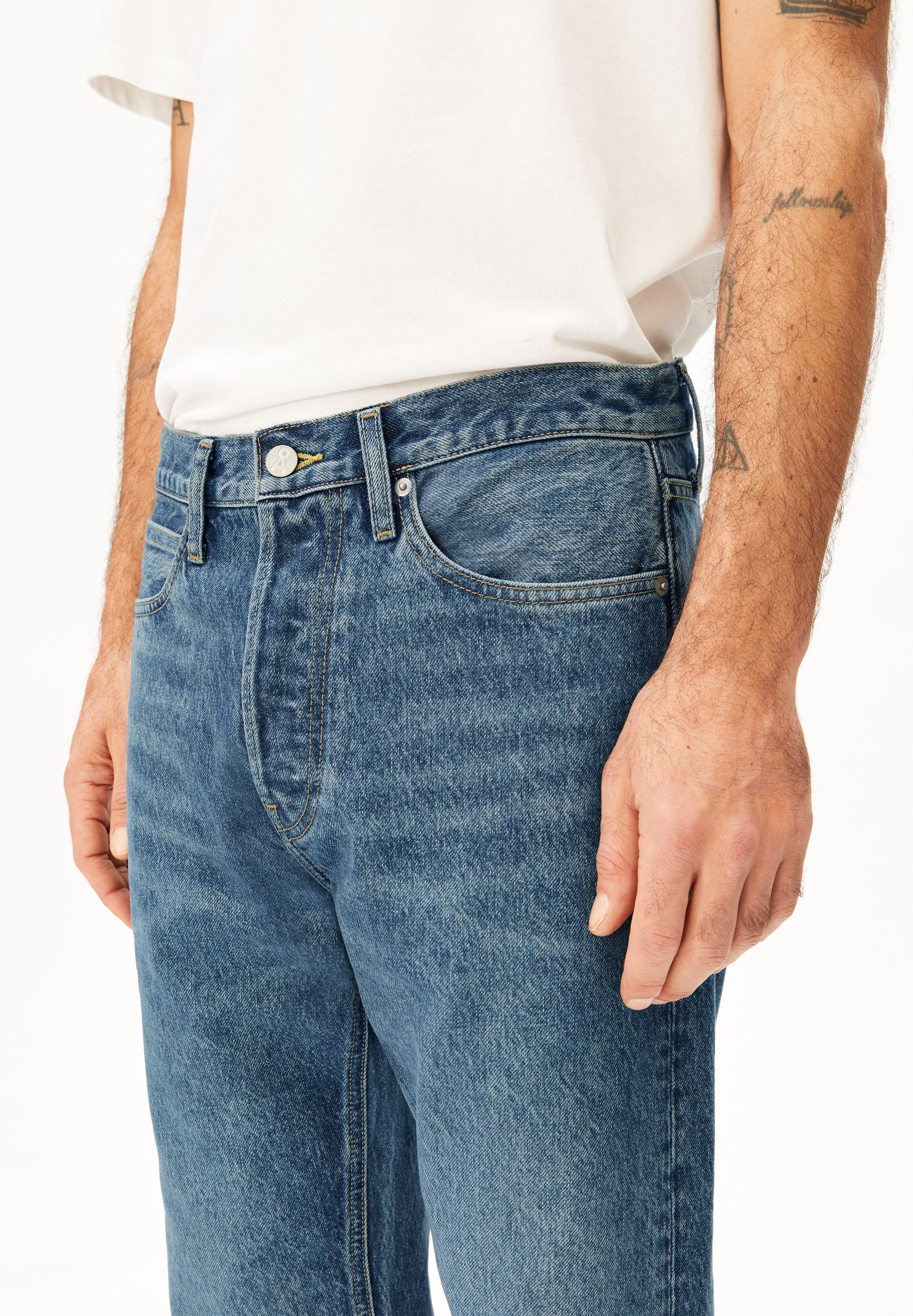 Armedangels Straight-Jeans MAADOX Jeans aus Bio-Baumwoll Mix non stretch (Non-Stretch, Regular Fit) Mid waist