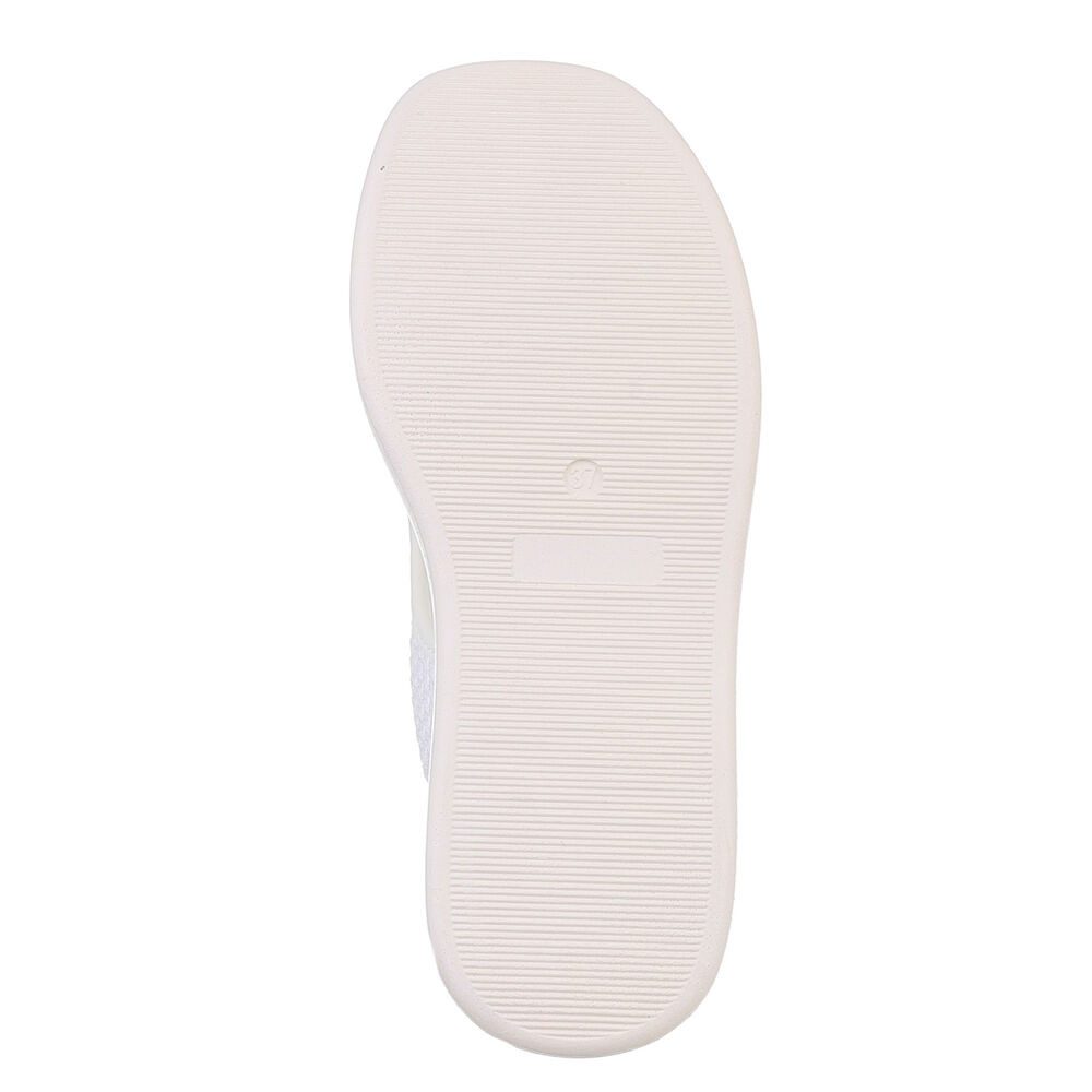 Ital-Design Atmungsaktive Plattformsandale für Damen im Alltag Plateausandaletten (89852488) Keilabsatz/Wedge Keilsandaletten in Weiß