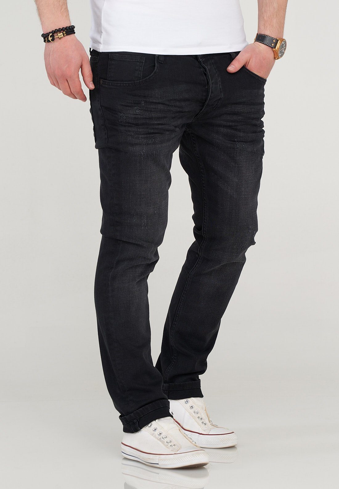 SOULSTAR Slim-fit-Jeans Schwarz MJBOBBY