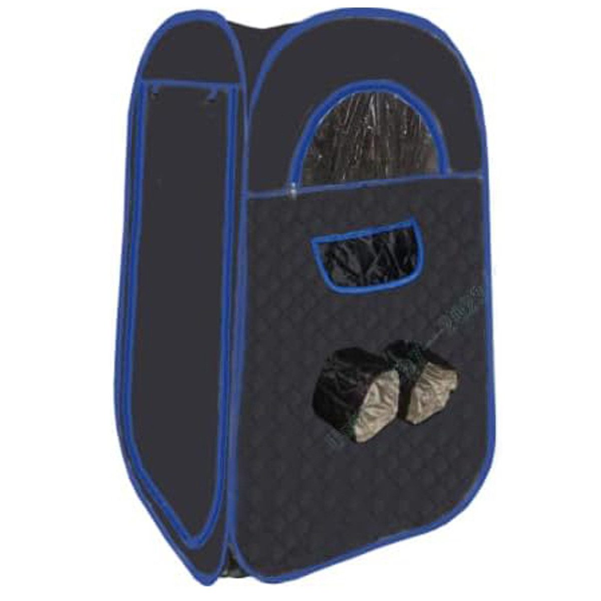 COSTWAY Sauna, BxTxH: 89 x 89 x 149 cm, aufklappbare Dampfsauna mit Sitz günstig online kaufen