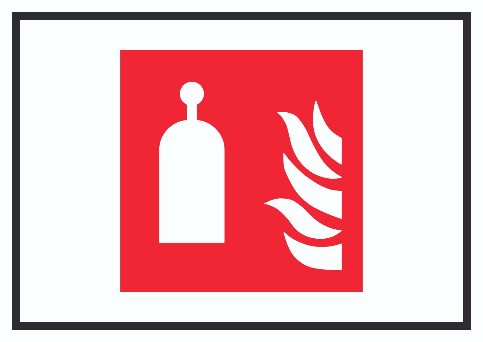 Hinweisschild Auslösestation für Raumschutz Symbol Schild
