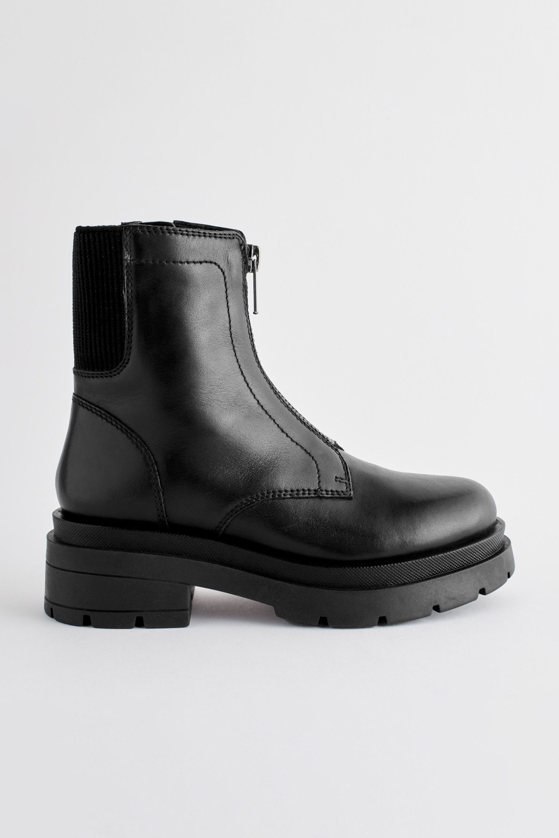 Next Robuste Chelsea-Boots aus Leder mit Reißverschluss Chelseaboots (1-tlg)