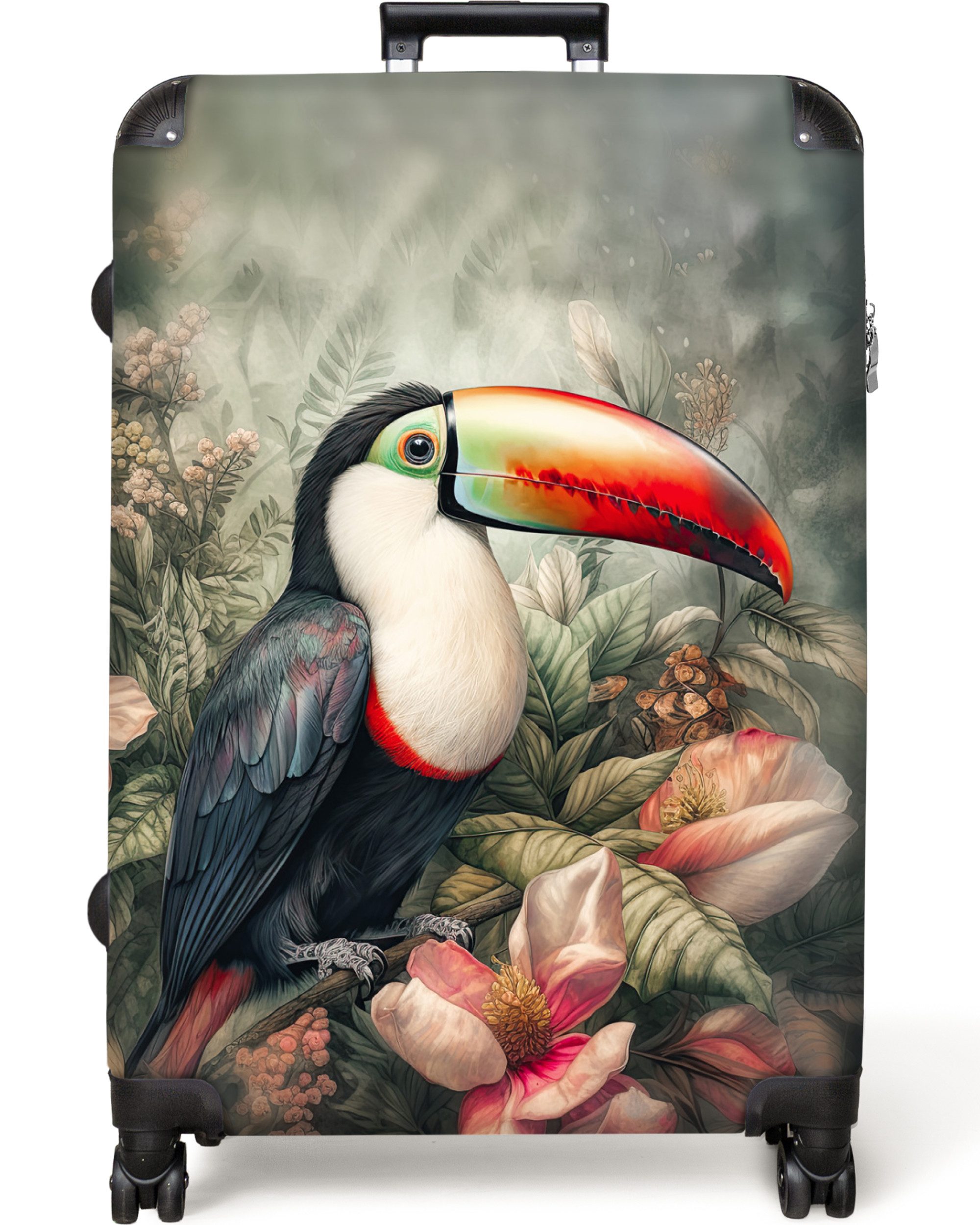 NoBoringSuitcases.com© Hartschalen-Trolley Tukan - Vögel - günstig online kaufen