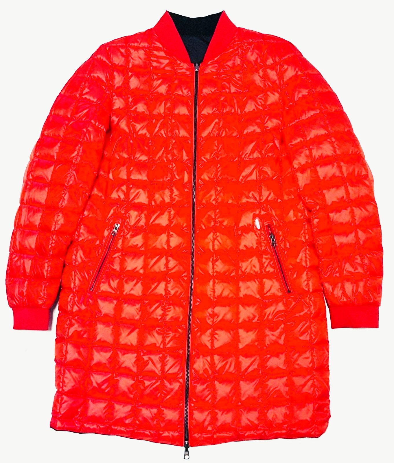 WOOLRICH Langjacke Woolrich Damen Jacke, Woolrich W.S Reversible Long Jacket, Reversibel.