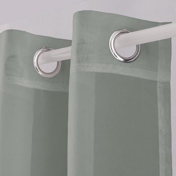 Gardine Transparent / Vorhang / Öse / 140x245cm / 9010, Brilliant, Store