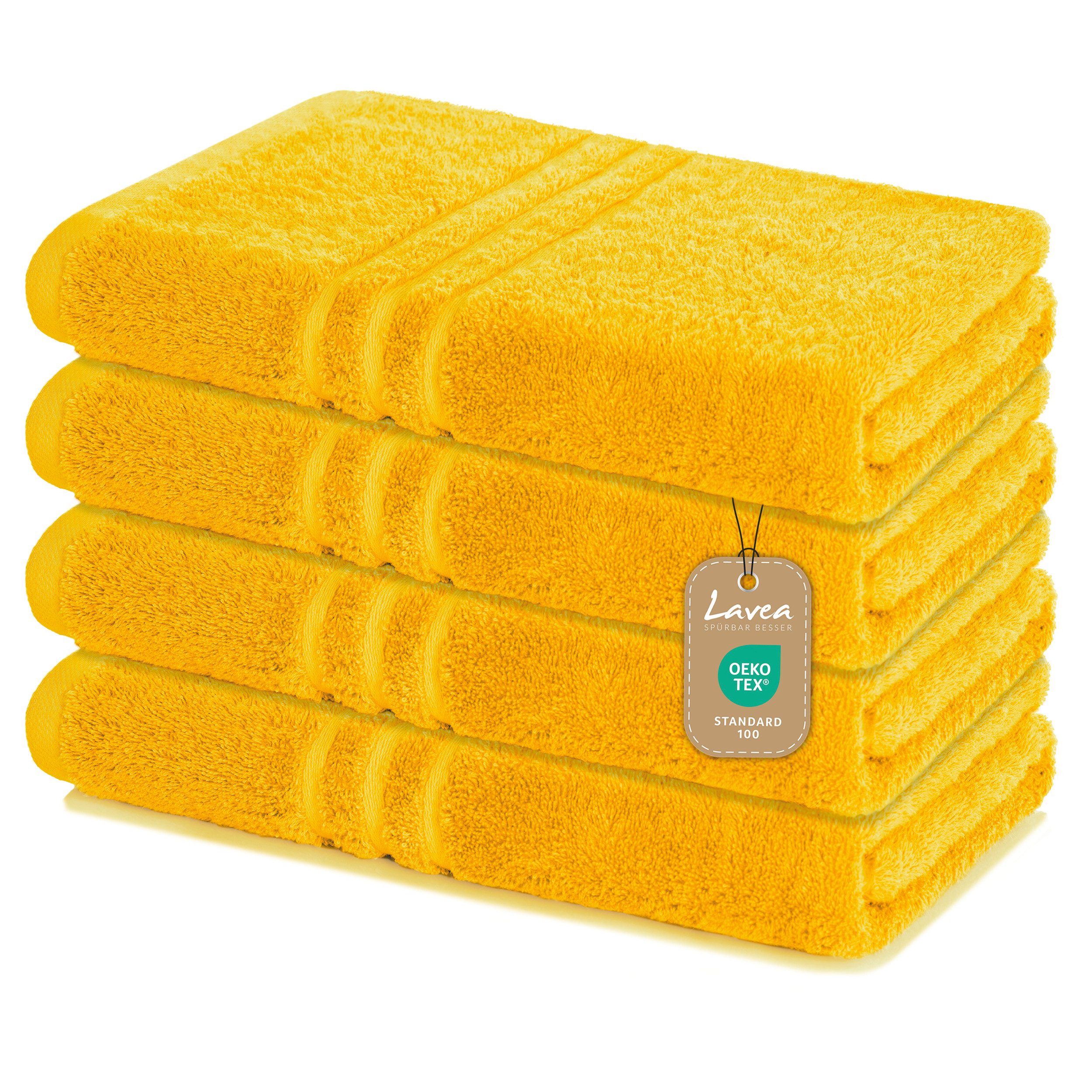 Lavea Handtuch Set Frottierserie Elena, 100% Baumwolle (Set, 4-St), 500 g/m günstig online kaufen