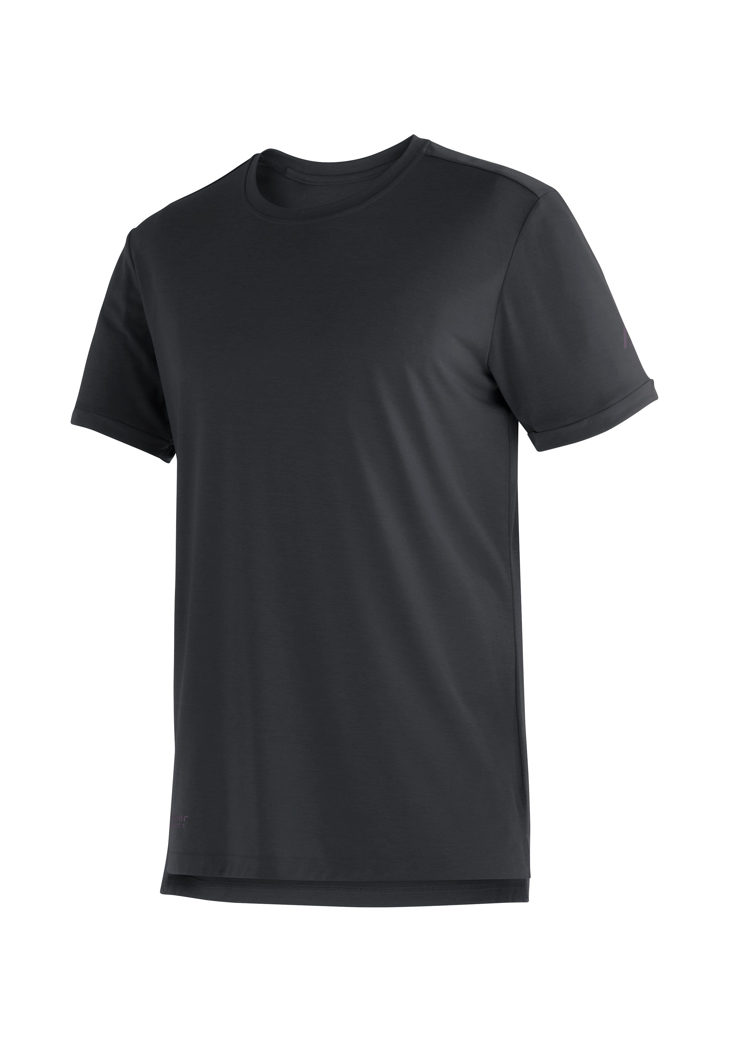Maier Sports T-Shirt Horda S/S M Herren Kurzarmshirt für Wandern und Freizeit schwarz