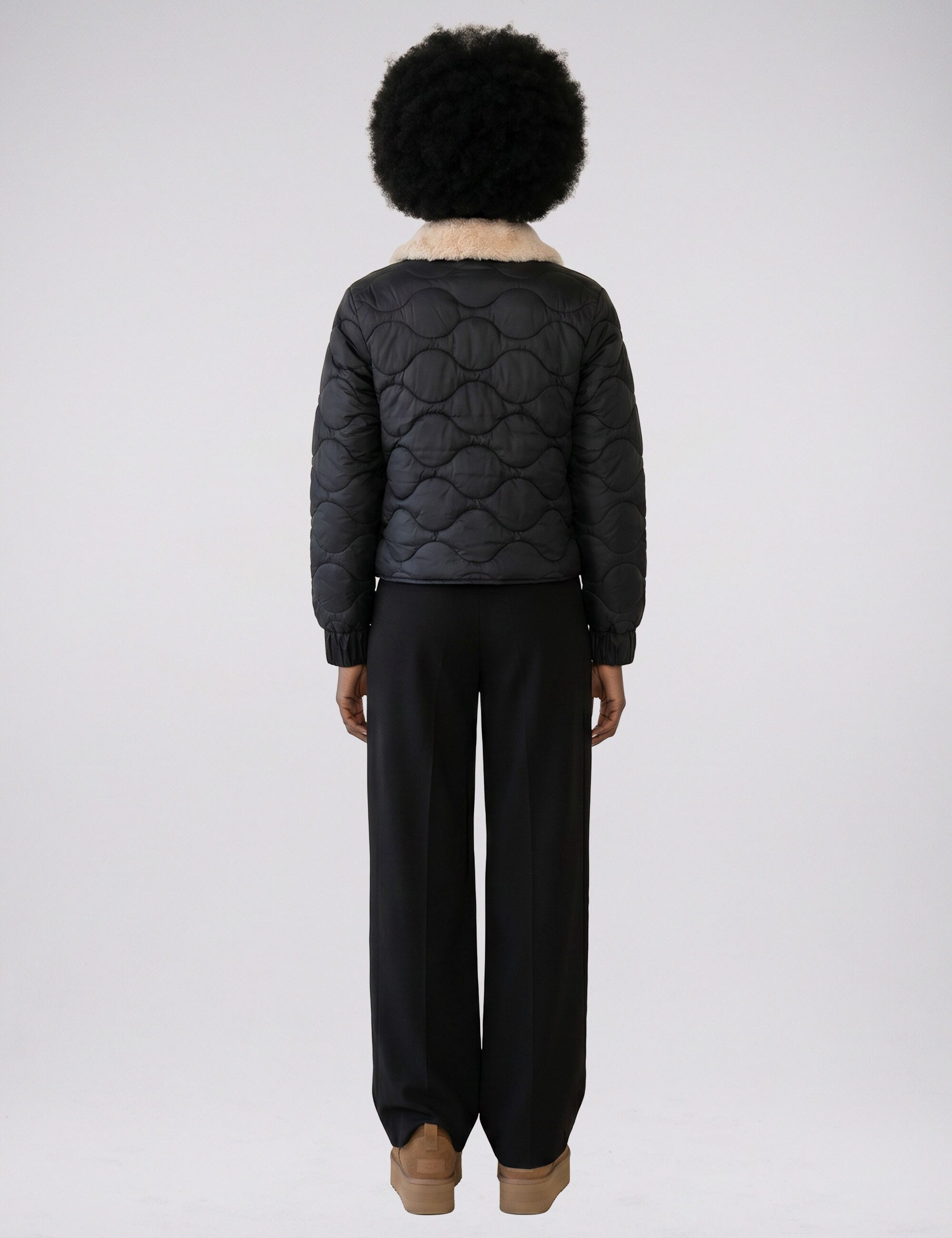 No.1 COMO Blouson MASSA (1-St) mit abnehmbarem Kunstfell