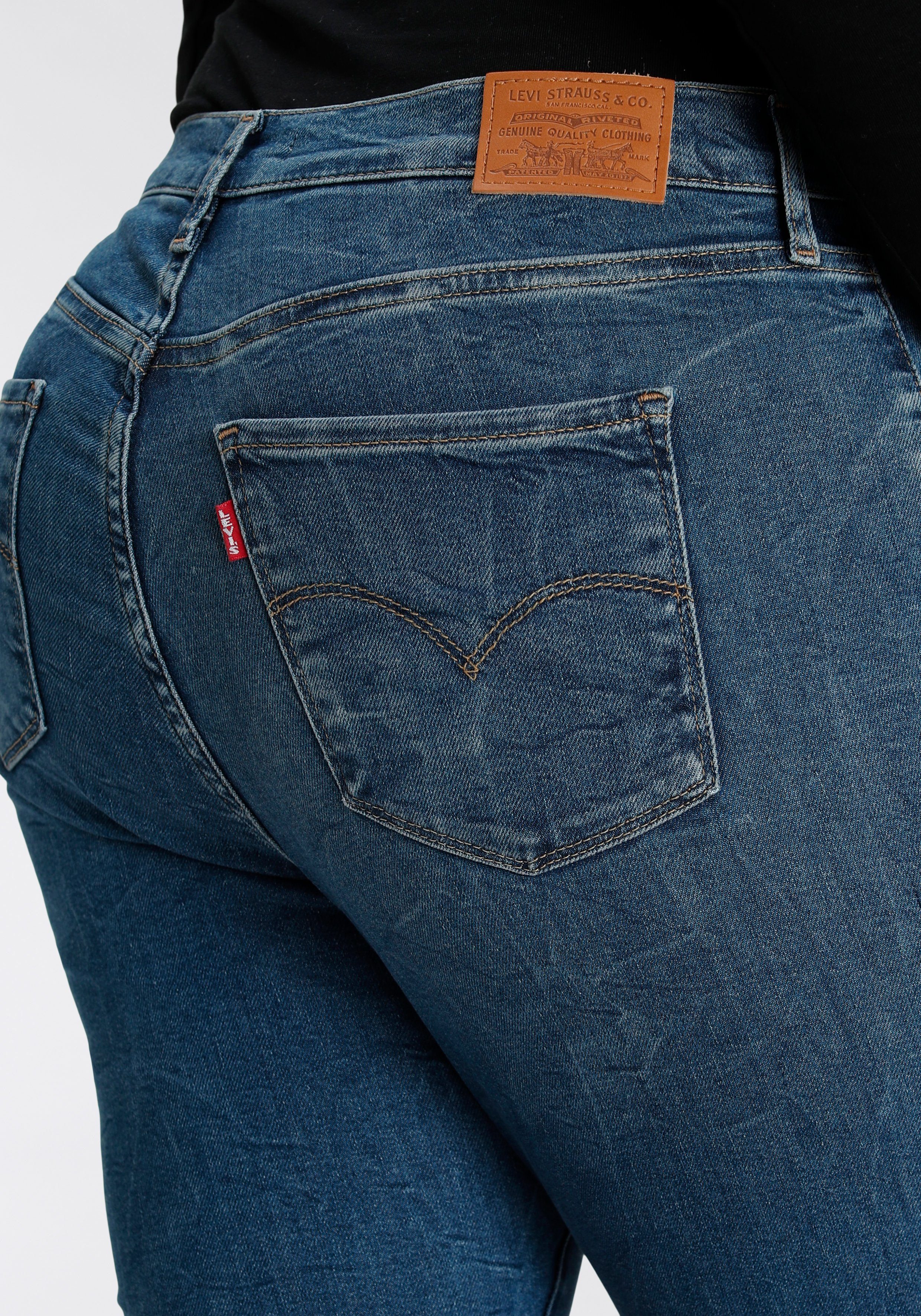 Levi's® Plus INDIGO Leibhöhe hoher mit 720 MEDIUM IN Skinny-fit-Jeans High-Rise WORN