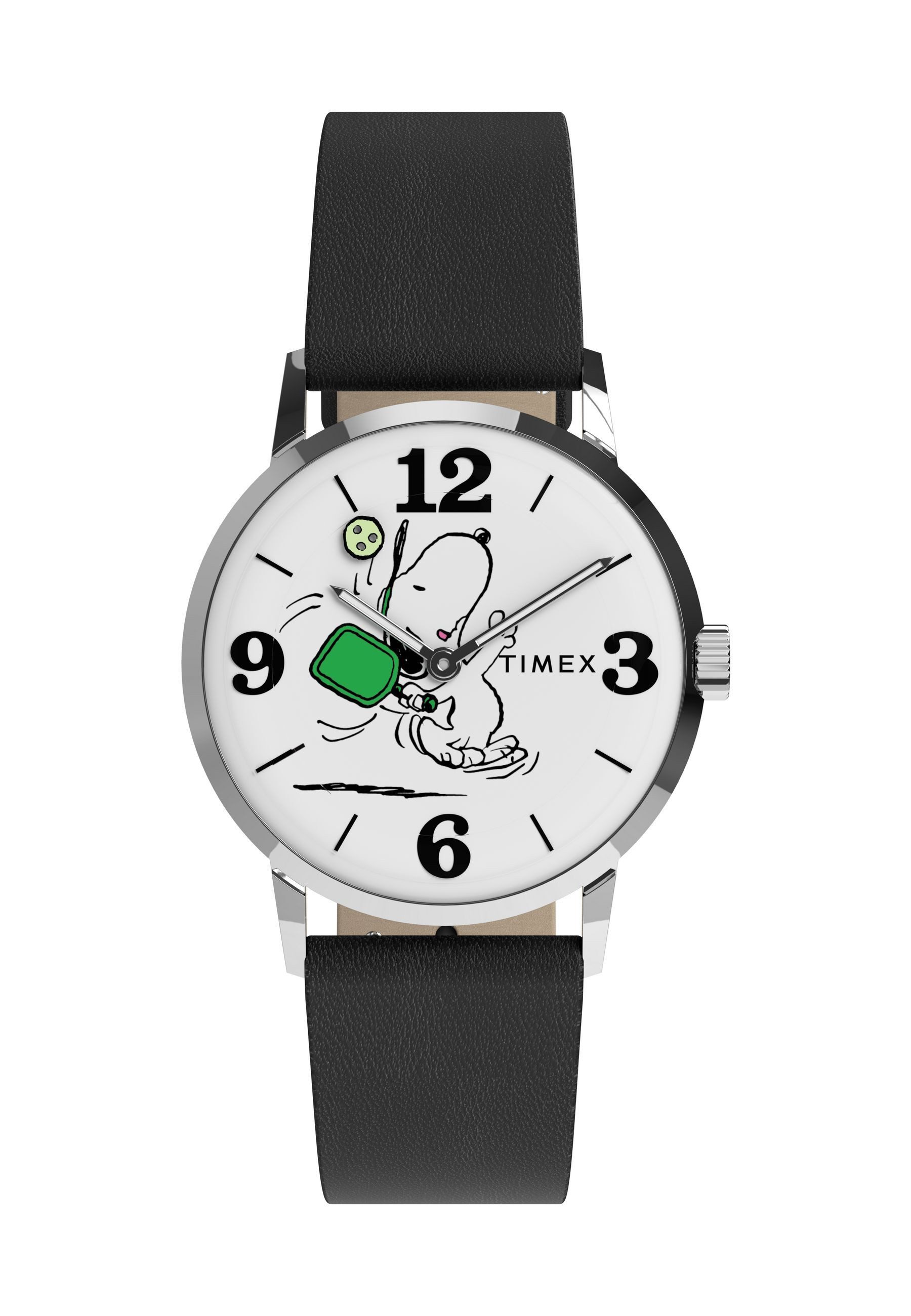 Timex Quarzuhr Peanuts x Timex Marlin Pickleball 38mm Leather Strap Watch, (1-tlg), Quarz Analog